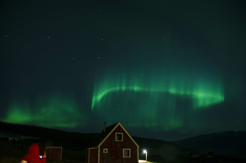11 - Groenlandia - aurora boreal - fiordo Tunulliarfik - Qassiarsuk